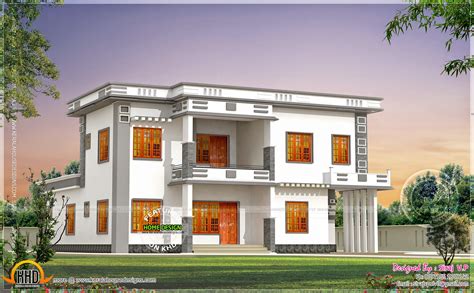 contemporary villa   color combinations kerala home design  floor plans