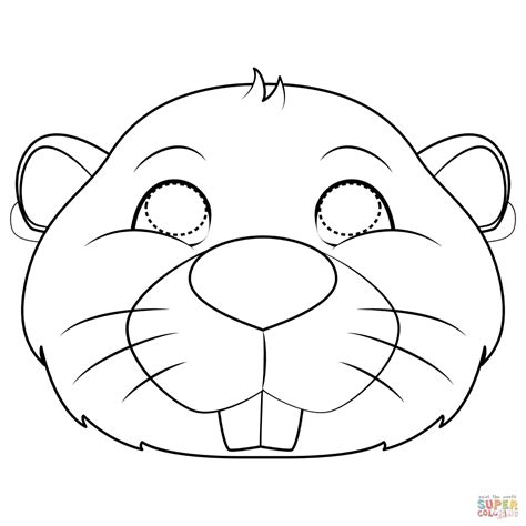 bunny mask template coloring coloring pages