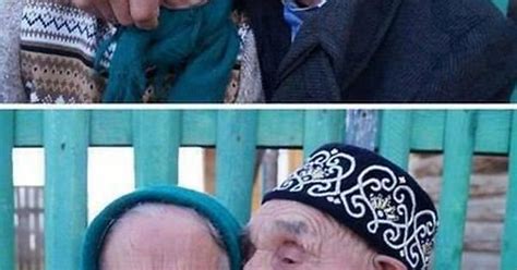 old russian couple from khalilov village russia have