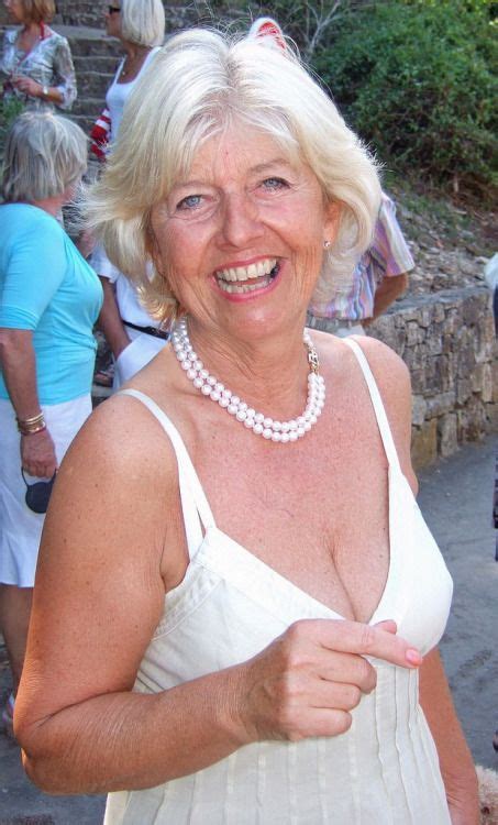 Granny In White Dress Laughing Dating Older Women