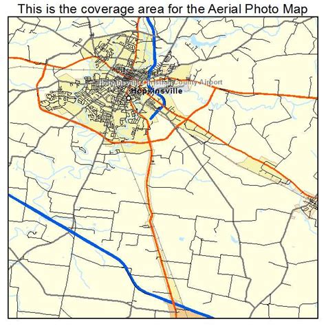 aerial photography map  hopkinsville ky kentucky