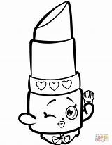 Coloring Pages Lips Shopkin Lippy Shopkins Printable Beauty Season Colouring Color Print Sketch Parted Supercoloring Cute Para Girls Choose Board sketch template