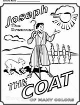 Coloring Joseph Pages Coat Many Colors Dreamer Clipart Bethlehem His Printable Template Sharefaith Children Color Church Sunday School Drawings Colorful sketch template