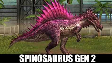 spinosaurus gen max level jurassic world  game youtube  xxx hot girl