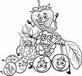 Vector Berry Coloring Cartoon Fruits Book Premium Ai Months Edit Ago sketch template