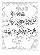 Perfectly Affirmations Imperfect Affirmation Self Judge Loyalty sketch template