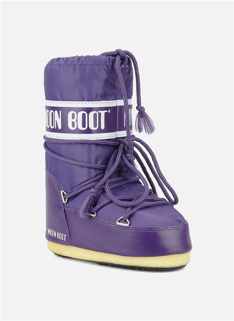 moon boot moon boot nylon violet chaussures de sport chez sarenza
