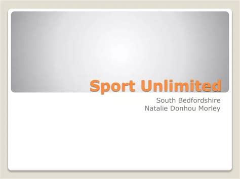 sport unlimited powerpoint    id
