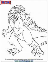 Godzilla Coloring Pages Color Printable Popular Muto Library Books Coloringhome sketch template