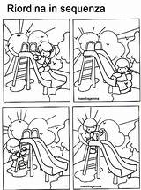 Storie Sequenza Colorare Scuola Primaria Sequenze Temporali Illustrate Riordina Riordinare Bambini Infanzia Schede Maestragemma sketch template