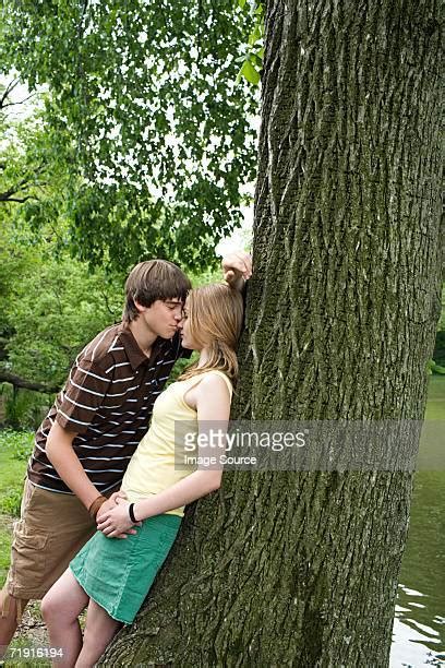 girl kissing a tree bildbanksfoton och bilder getty images