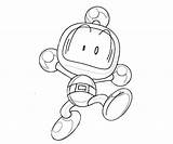 Coloring Pages Man Bomberman Template Bomber sketch template