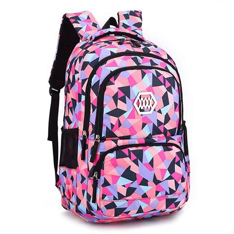 fashion girl school bag waterproof light weight girls backpack bags