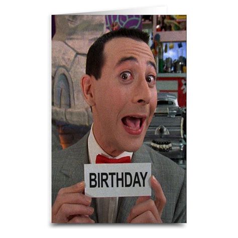 Pee Wee Herman Birthday Card The Original Underground