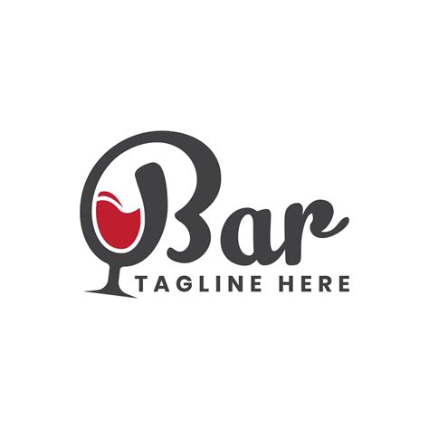 bar logo lettering design vector template  vector art  vecteezy