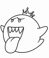 Boo King Coloring Pages Drawing Mario Colouring Step Clip Clipart Clipartmag Cliparts Related Coloringhome Popular sketch template