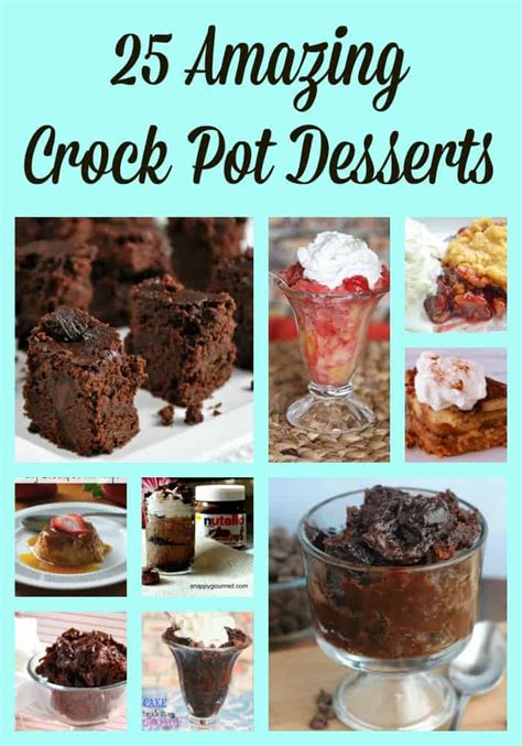 25 amazing crock pot desserts midlife healthy living