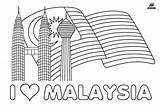 Merdeka Mewarna Bendera Kemerdekaan Lukisan Kertas Dan Contoh Putih Gemilang Jalur Malaysiaku Warna Coloring Sayangi Himpunan Petronas Terbaik Jom Ashgive sketch template