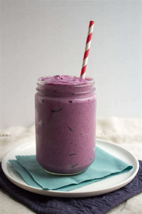 protein packed wild blueberry smoothie
