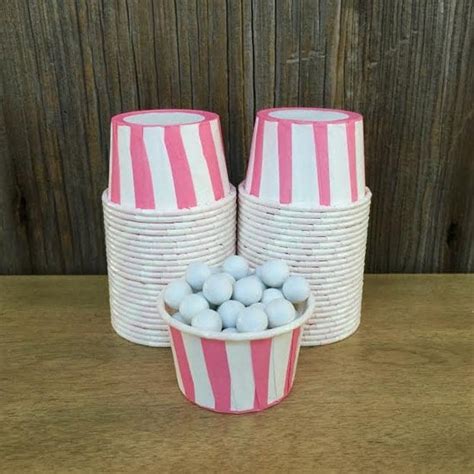 pink striped candynut cups paper baking cups mini