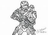 Halo Coloring Pages Master Chief Spartan Getcolorings Printable Color Getdrawings Print Colorings sketch template