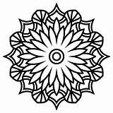 Henna Mandala Clipart Coloring Webstockreview Gerbera Magical Corner sketch template