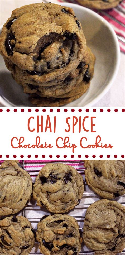 chai spice chocolate chip cookies fresh from the
