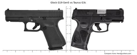 glock  gen  taurus gc size comparison handgun hero
