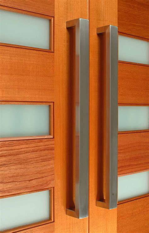 close    wooden door  glass inserts