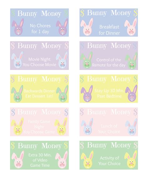 bunny money printable printable word searches