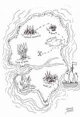 Treasure Drawing Map Pirate Maps Coloring Draw Kids Pages Island Tesoro Del Create Pirates Drawings Color Bible Mappa Inking Copyright sketch template