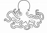 Octopus Kids Coloring Pages Inky Drawing Clipart Line Printable Color Getdrawings Baby Library sketch template