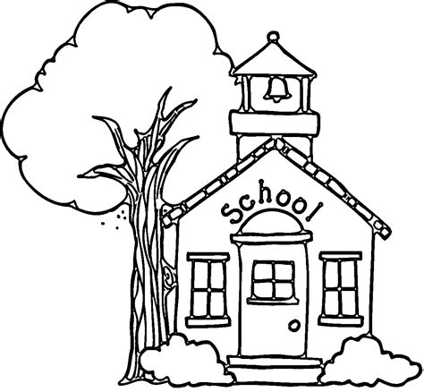 school house coloring pages getcoloringpagescom sketch coloring page
