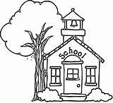 Coloring School Building Pages Kids House Clipart Colouring Printable Back Welcome Cartoon Library Template Wecoloringpage Going Small Categories Print Pencil sketch template