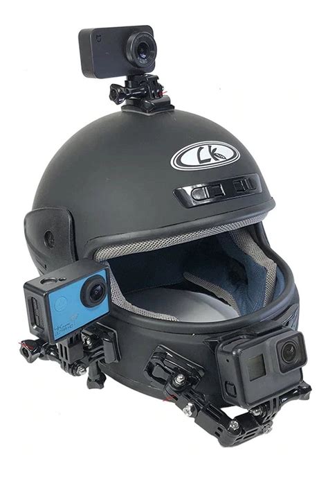 helmet mount curved adhesive arm  gopro   helmet gopro moto