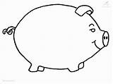 Pig Coloring Fat Template Printable Pages Cliparts Pigs Clipart Kids Clip Raindrop Preschoolers Rain Drop Line Print Very Great Library sketch template