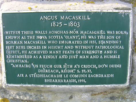 Giant Macaskill Angus Mor Macaskil Isle Of North Uist