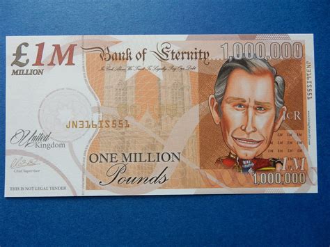 million pound note king charles   god save  king