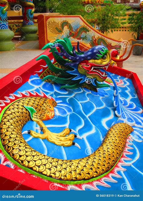 chinese dragon statue chinese temple stock image image  lord