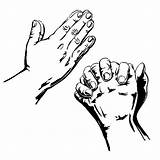 Hands Praying Coloring Drawing Prayer Open Clip Clipart Drawings Step Child Pages Clipartmag Color Simple Getdrawings Place Tocolor sketch template