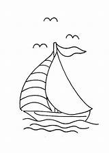 Sailboat Barche Bateaux Bojanke Coloriages Voilier Navire Voiliers Crtež Nautical Velieri Colorare Ausmalen Segelboot Brodovi Sailboats Applique Navios Devet Segelschiff sketch template