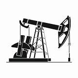 Pumpjack Vector Isolated sketch template
