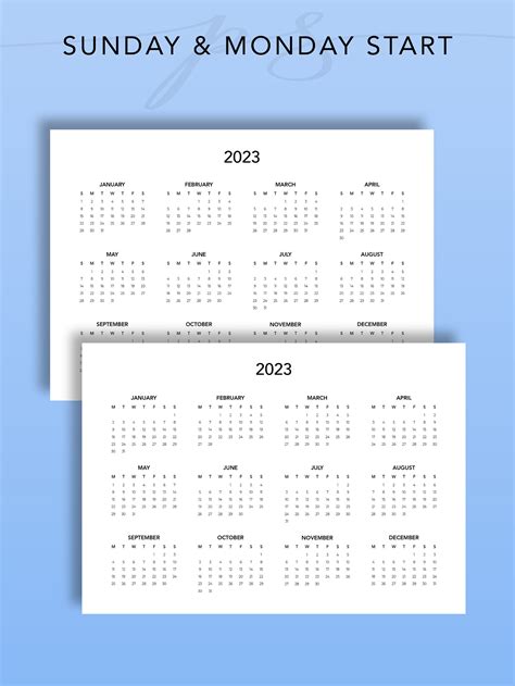 buy  year calendar printable year   glance desk calendar