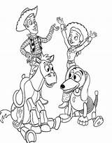 Toy Story Coloring Pages Printable Jessie Woody Print Disney Barbie Kids Riding Horse Coloringhome Clipart Color Horses Movie Library Pdf sketch template