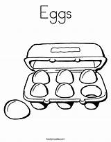 Eggs Coloring Egg Carton Ham Pages Green Print Color Food Add Twistynoodle Six Noodle Printable Dozen Pepper Popular Built California sketch template