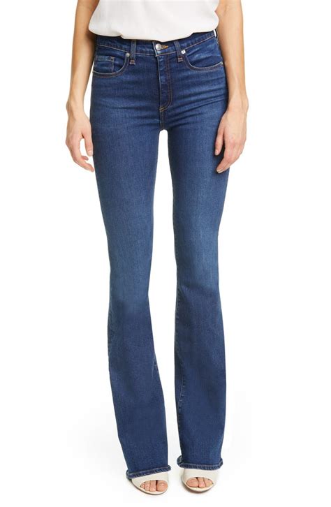 Veronica Beard Beverly High Waist Skinny Flare Jeans Nordstrom