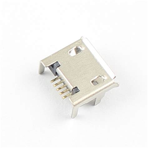 5pcs Micro Usb Type B Female 5 Pin Dip Socket Connector 4 Legs Ebay