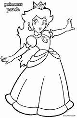 Peach Princess Coloring Pages Kids Printable Drawing Mario Super Bros Color Print Daisy Princes Cool2bkids Visit Character Game sketch template