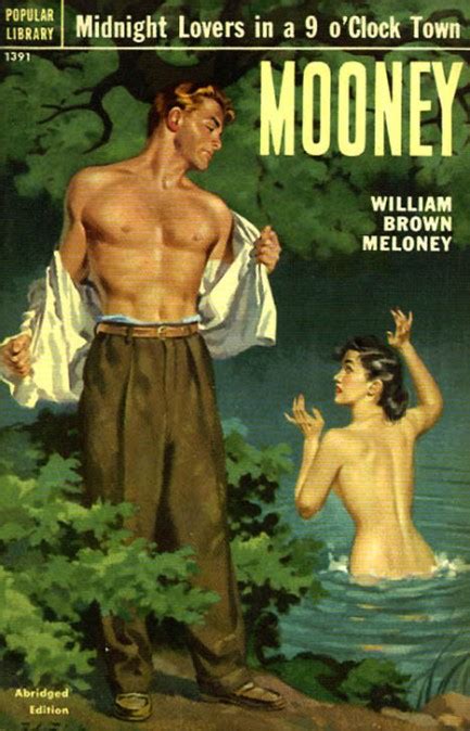 pulp international assorted bookcovers of women surprised in the water