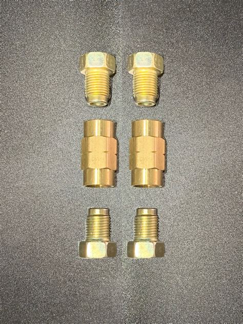xmm bubble flare   brake  fittings brass unions pc kit ebay